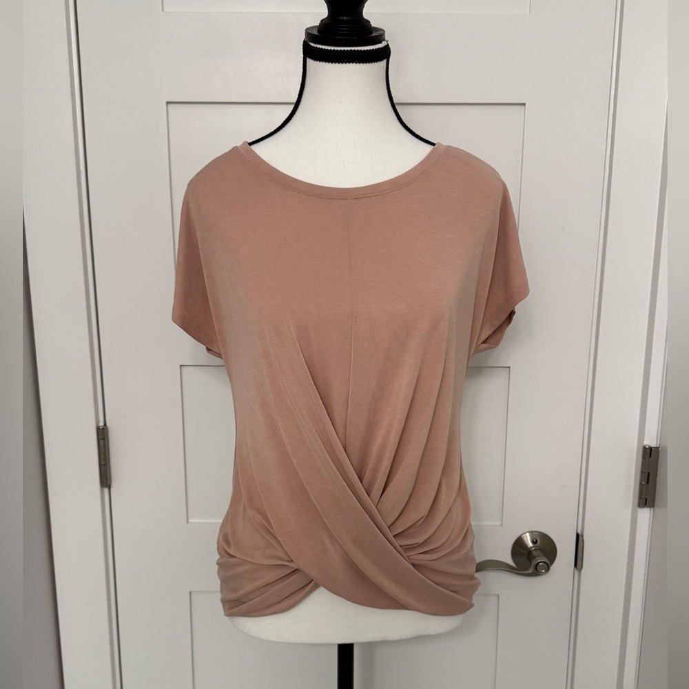Express Pink Relaxed Wrap T-Shirt
